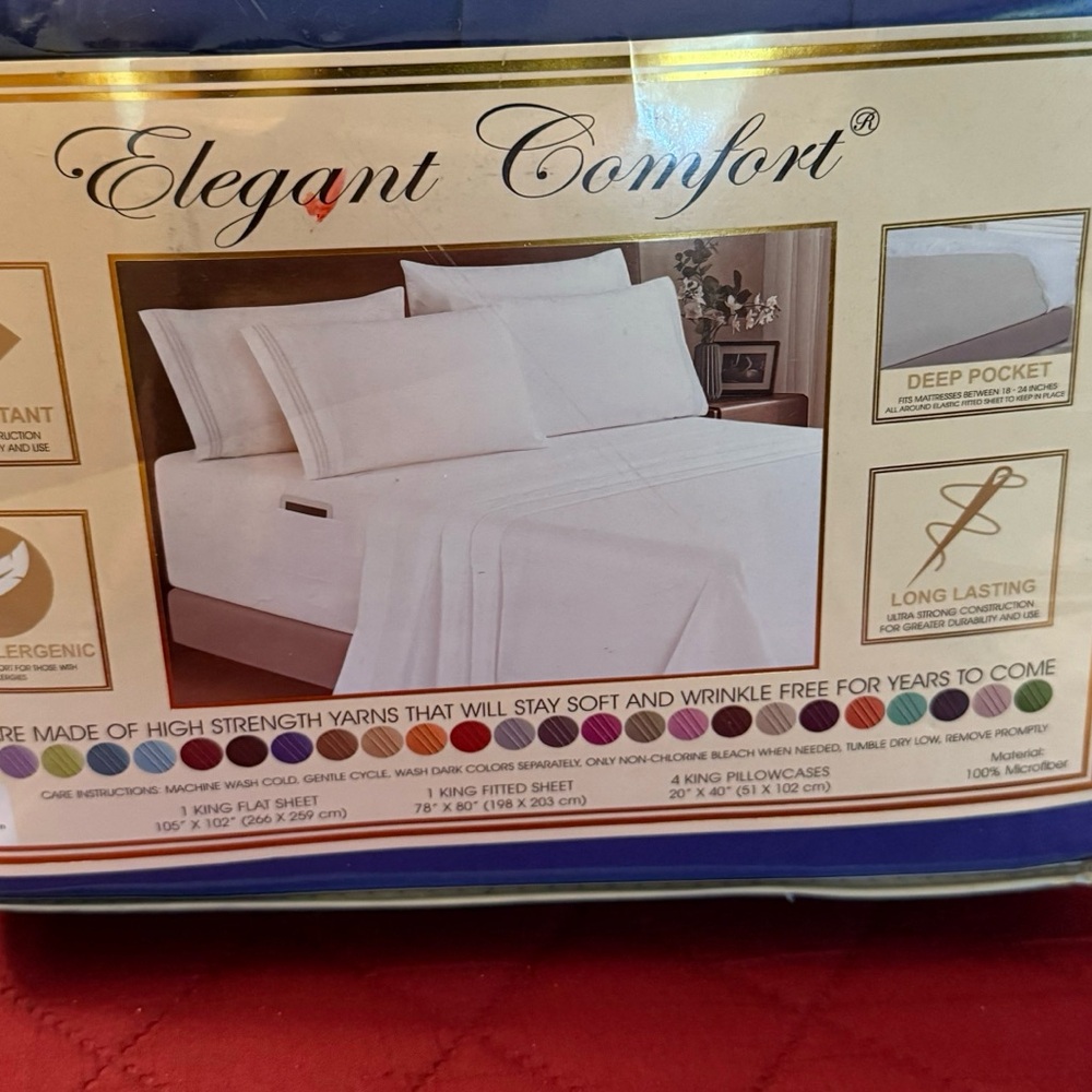 Blue King Sheet Set